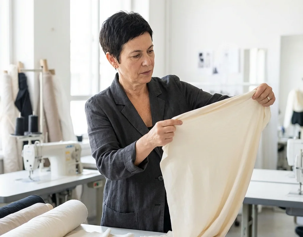 רונית כהן בודקת בדים